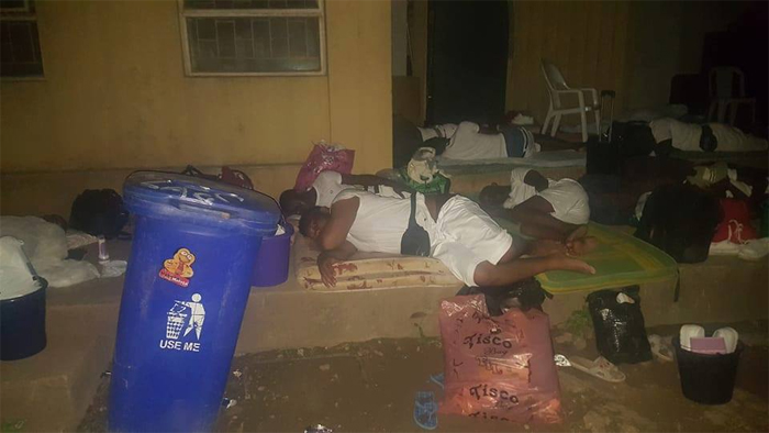 Lagos NYSC Camp Overcrowding Leads To Corp Members Sleeping On The Floor