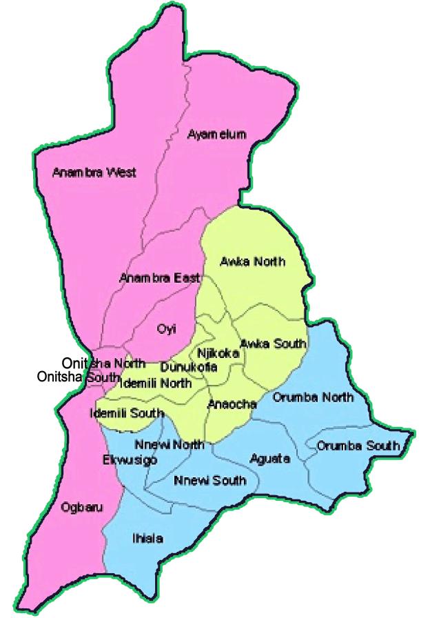 Commentary Anambra 2021 Zoning Is A Panacea For Peace Heartbeat Of   Anambra Map2 