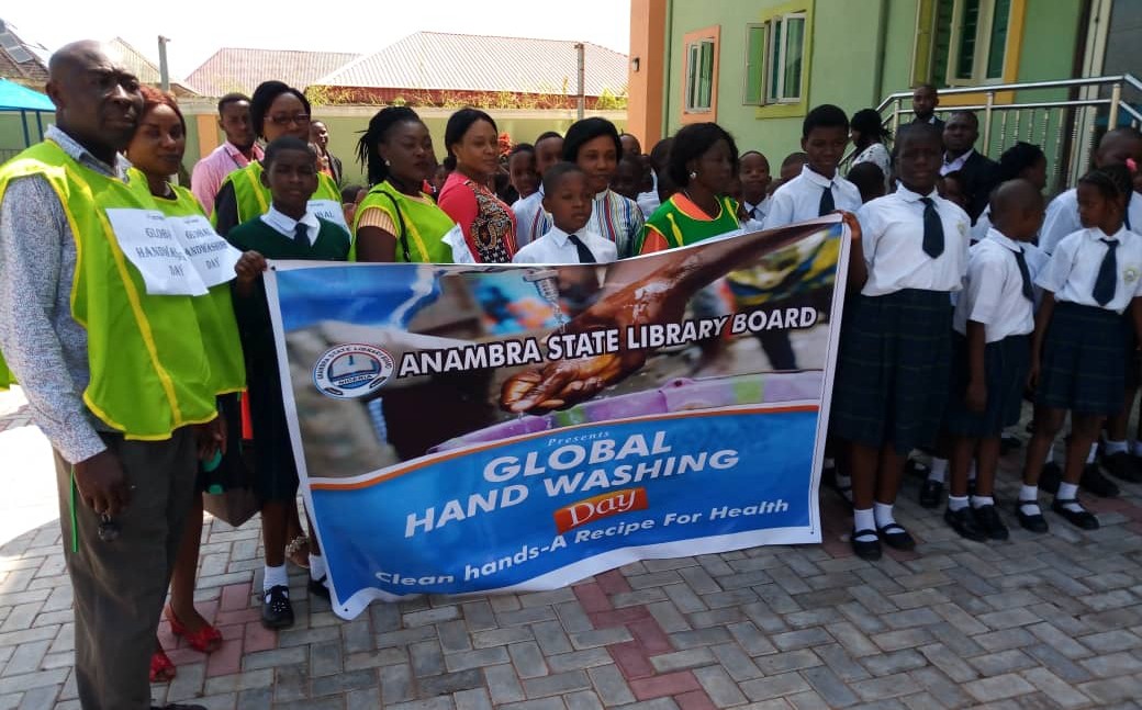 Anambra Library Service Takes Hand Washing Campaign To Schools, Prisons