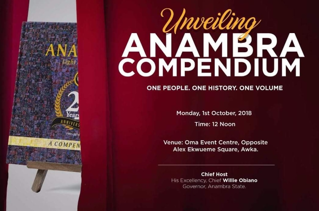 Anambra Compendium To Be Unveiled Today At Oma Event Centre, Awka