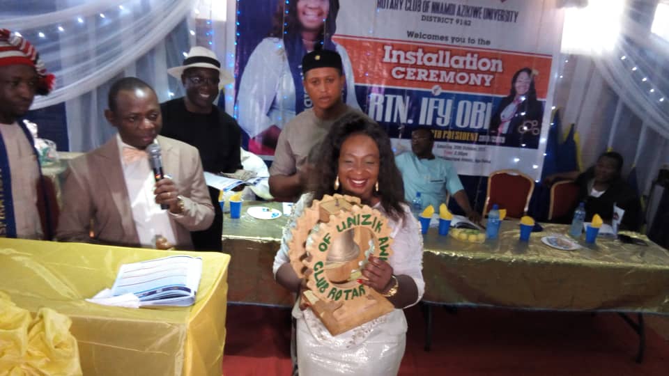 Ifeoma  Obi Installed As 9th President Rotary Club UNIZIK Awka