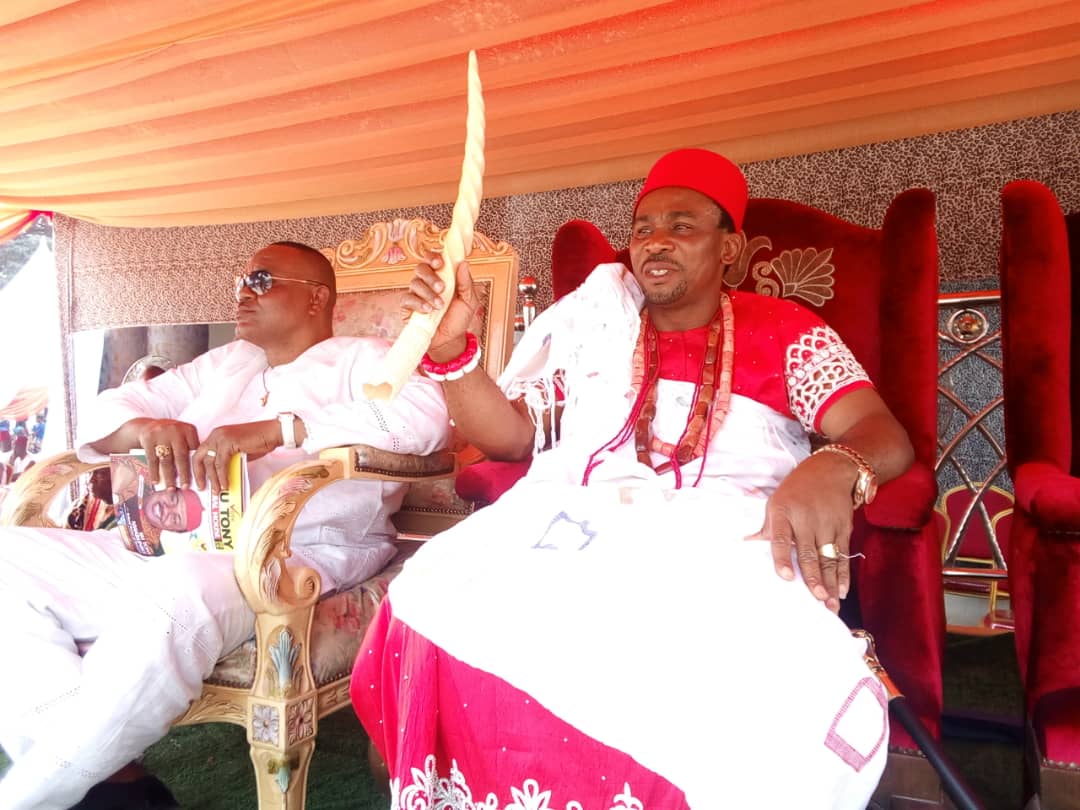 Ozubulu Monarch  Igwe  Oruche Celebrates Ofala Festival