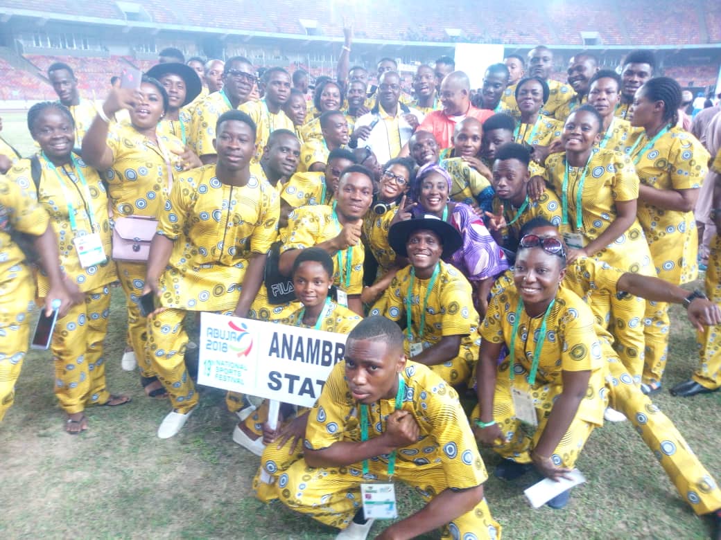 Anambra Contingent Arrive Abuja For 19th National Sports Festival, Participate In Opening Ceremony