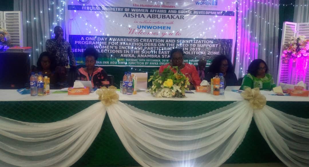 Workshop On Women Participation In Politics Ends In Awka,  Seeks Broad Based  Gender Involvement In The Electoral  Process