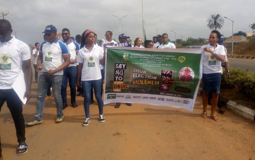 PCN, YPG Embark On Awareness Campaign March Against Illicit Drugs In Awka