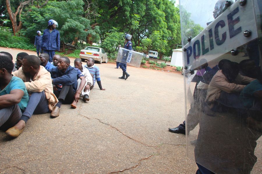 Zimbabwean Police Crackdown On Protesters Over Fuel Price Hike