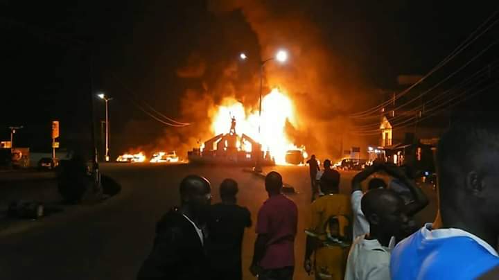 Anambra State Police Command Diary: Update On Fire Incident At Amawbia Roundabout