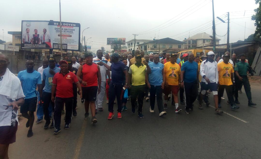 Over 1000 People Participate In Anambra Walk4Life Exercise  in Onitsha