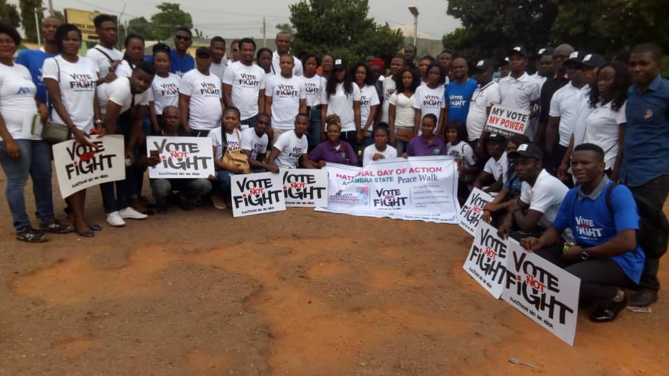 General Election: Group Takes Campaign Against Violence To Awka And Environs