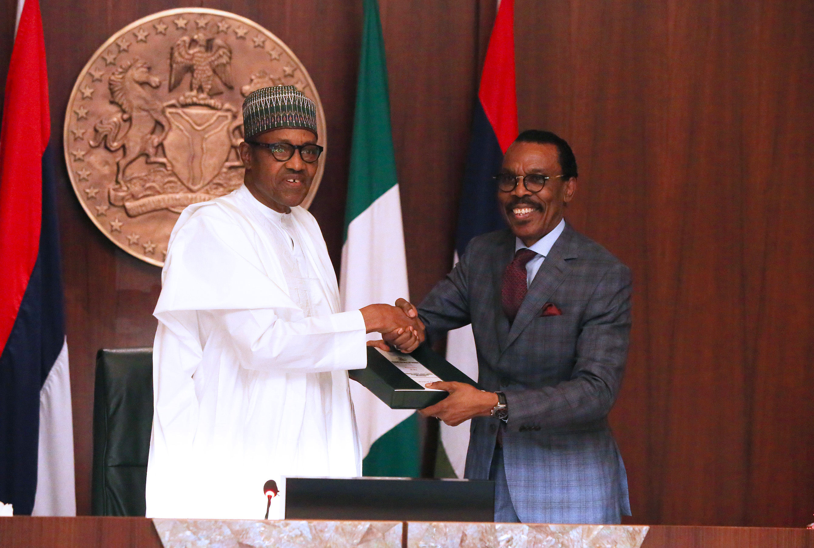 Buhari Receives Report Of Technical Advisory Committee On Implementation Of New National Minimum Wage