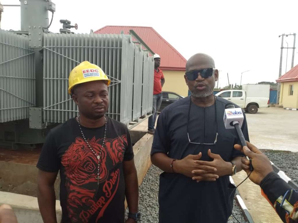 Anambra Public Utility  Commissioner Nwankwo Inspects EEDC 7.5 MVA ABS Injection Substation