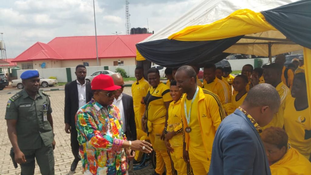 Obiano Receives Anambra Delegates at 2018 National Sports Festival