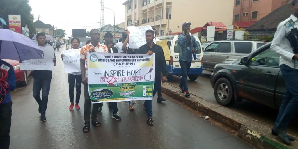 Suicide :  Youths  Embark On Awareness Campaign In Awka