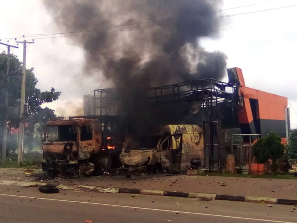 Suspected Shiite Protesters Set NEMA’s Abuja Office Ablaze