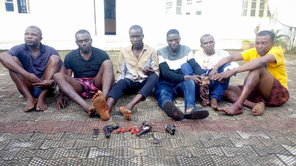 Police In Anambra Arrest 5 More Suspected Members Of Armed Robbery Syndicate, Police Impostors