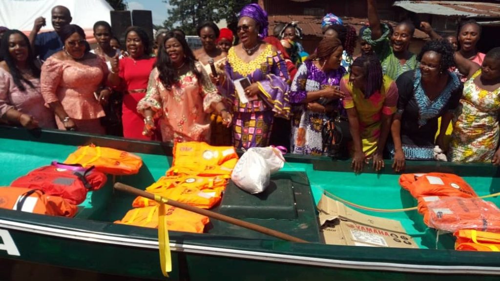 WISTA Donates Speed Boat To Omambala Na  Ezu  Fishers Association