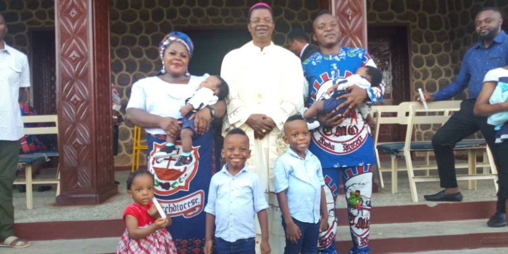 Fides Newspaper  Reporter Onwumelu Dedicates Twins In Awka