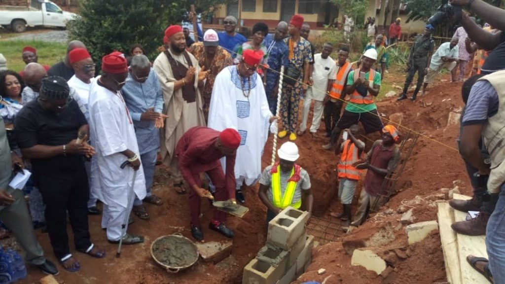 Obiano Lays Foundation Stone Of Alor General Hospital