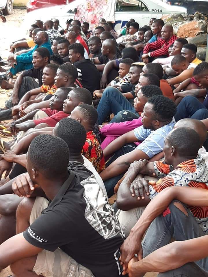 Anambra State Police Command Diary: Parade Of 70 Suspects Arrested Following Raids Conducted By The Police In Conjunction With Other Sister Agencies Under Operation Kpochakpu II