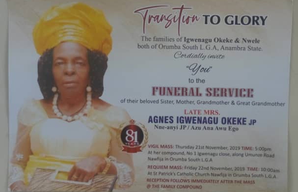 Commentary: Biography Of Madam Agnes Igwenagu Okeke