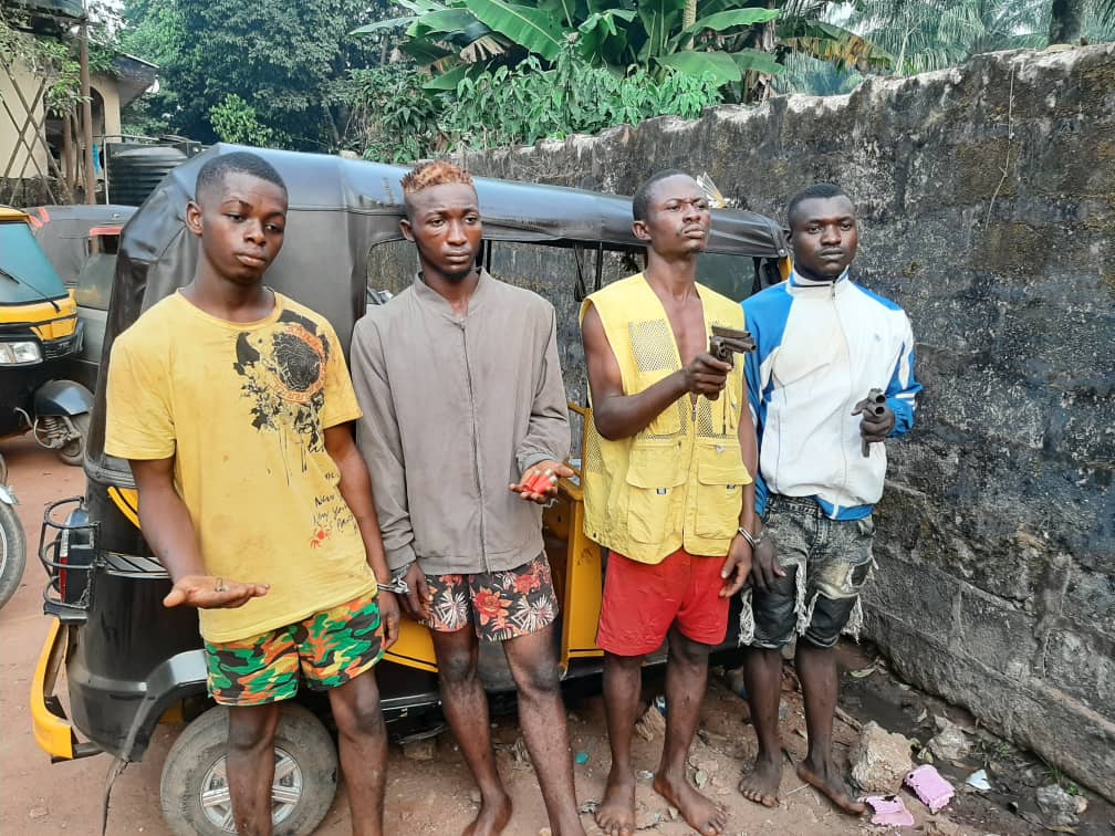 Police Arrest 4 Robbery Suspects At Oba, Idemili South Council Area