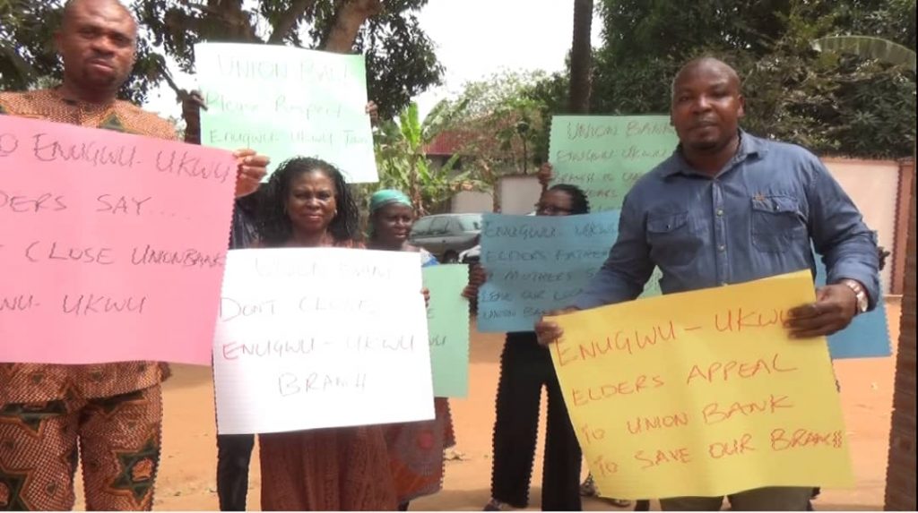 Enugwu-Ukwu Community Kicks Against Moves To Relocate Union Bank Branch.