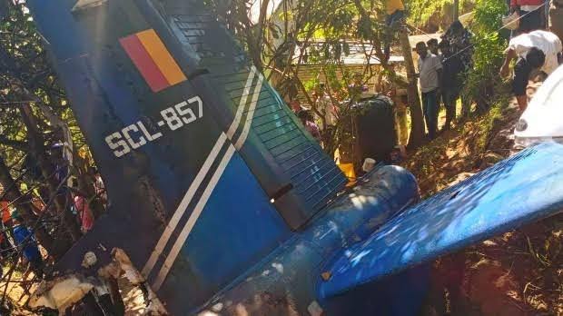 Sri Lankan Air Force Flight Crashes  At Haputale District