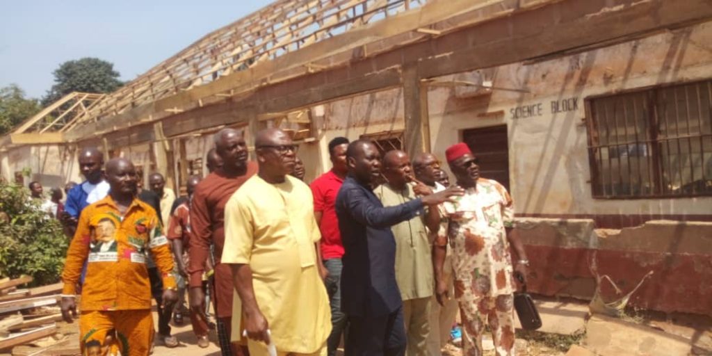 Constituency Projects: Anambra Lawmaker Okoye Inspects Rehabilitation Of Block Of Science Laboratory At Community Secondary School Isuofia