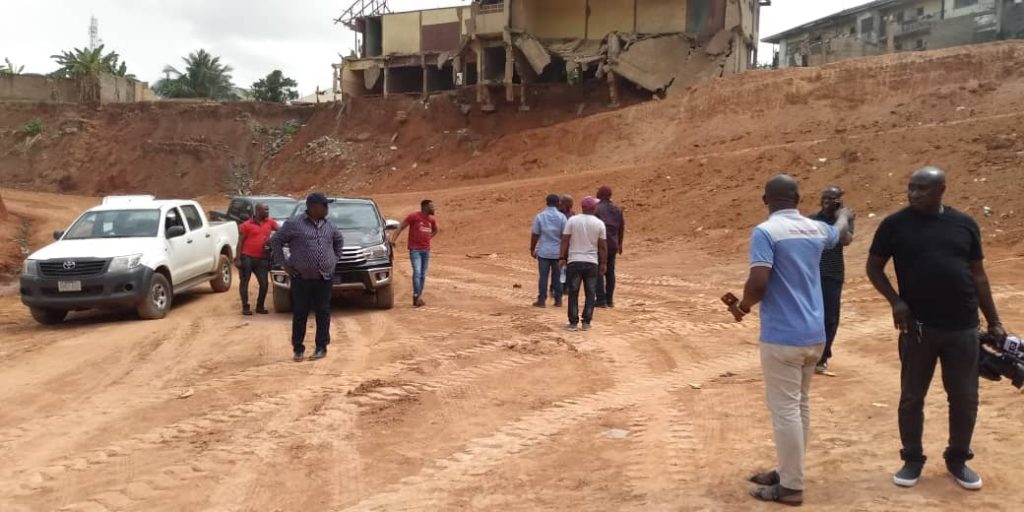 Work Advances On Hundred Foot Rood Gully Erosion Control Project, Nnewi