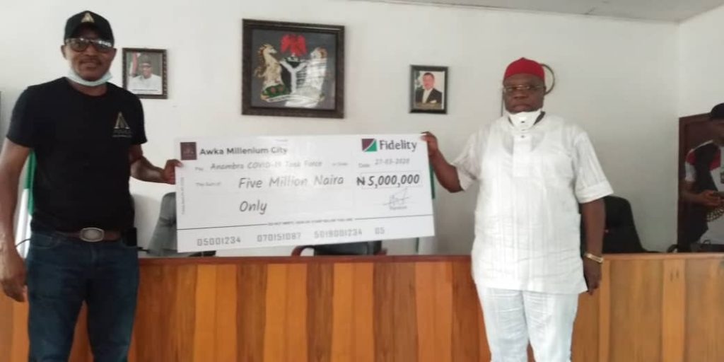 Coronavirus: M-PInfrastructure Donates N5M To Anambra State Government