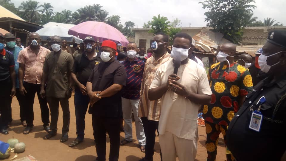 Anambra Lawmaker Okechukwu Takes Sensitization Campaign  To  Food Markets  In  Anaocha Council Area