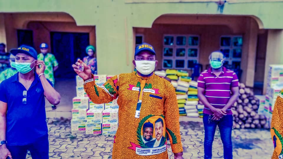 Anambra Lawmaker Umeh Distributes Food Items,  COVID -19 Preventive Materials To Aguata One Constituency