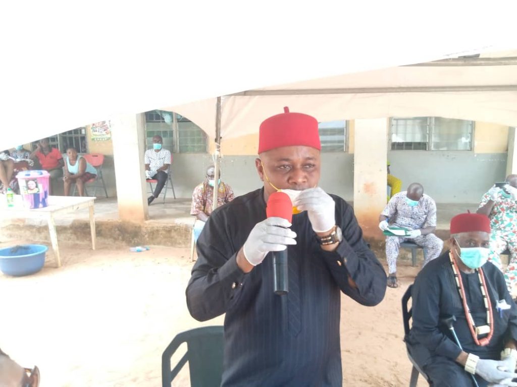 COVID -19 : Anambra Lawmaker Aforka Distributes Preventive Materials To People Of  Orumba North  Constituency