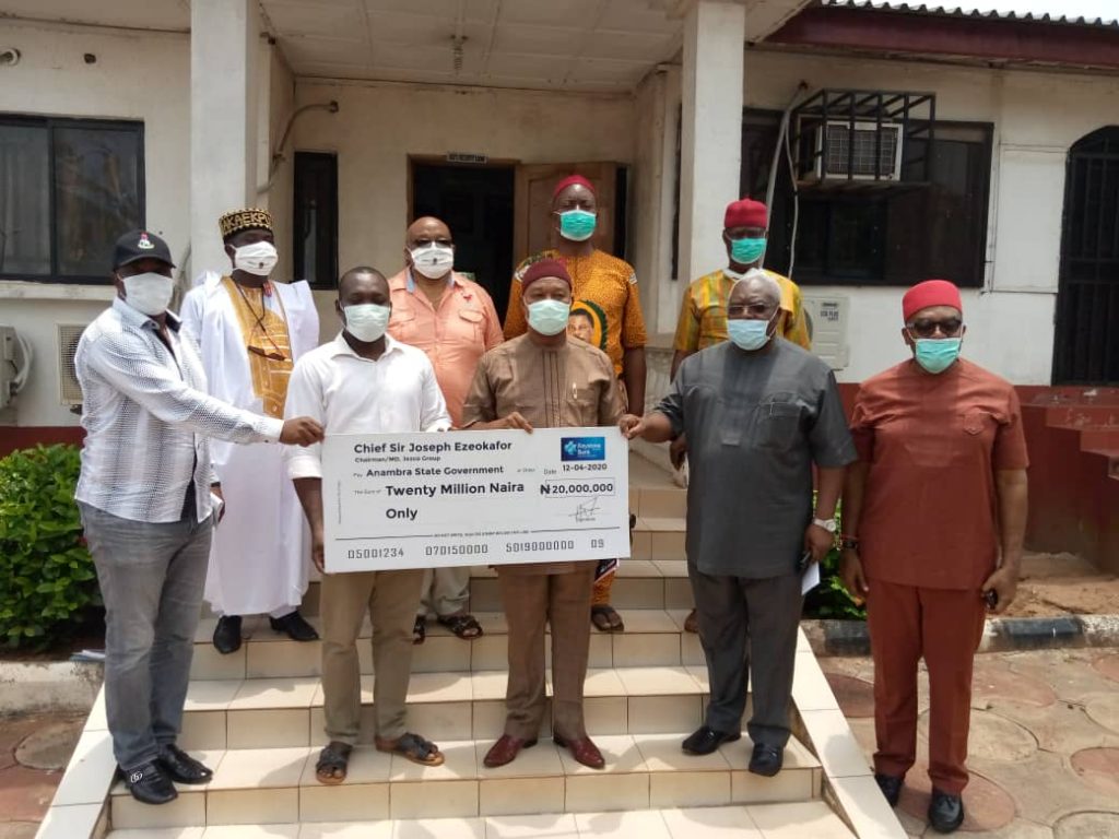 MD Jezco  Group, Ezeokafor Donates N20M To Anambra COVID -19 Trust Fund