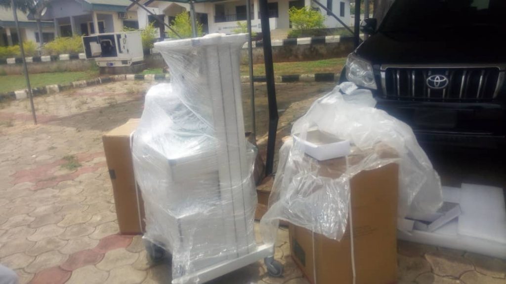 Nigerian Maritime Administration and Safety Agency, NIMASA, Donates Ventilator, Oxygen Concentrator, Body Suits, Safety Eyewears To Anambra State Government