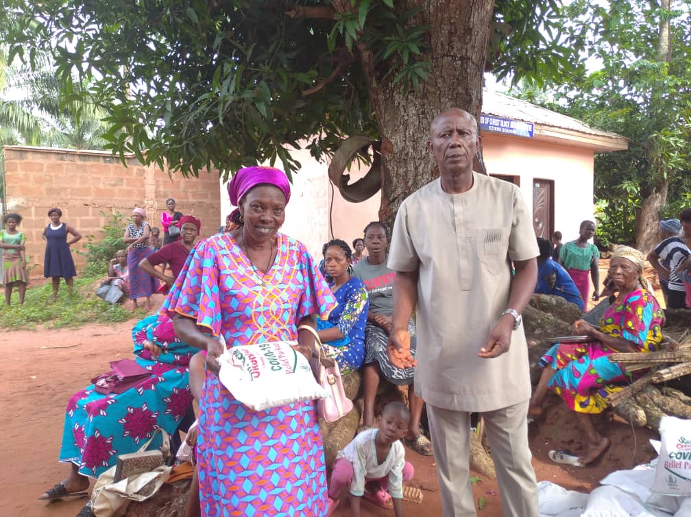 Uche Okonkwo Distributes Food Items To People Of Abagana, Njikoka Council Area