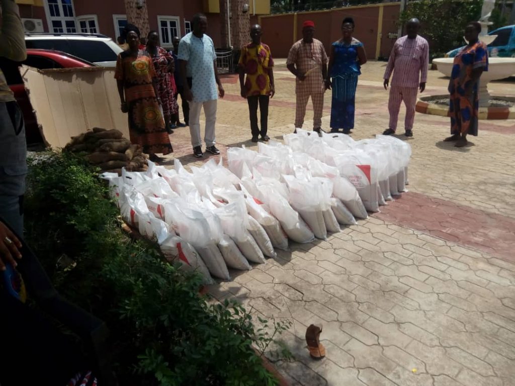 Sit -At – Home: Uchebo Distributes Food Items To Women  Of Ifite Village, Enugwu – Agidi