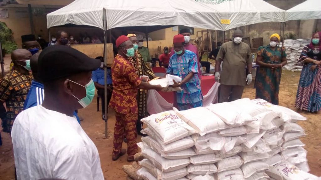 Emeka Okwuosa Foundation Distributes Multi-million Naira  Food Items To People Of Oraifite,  Ozubulu  Communities, Ekwusigo Council Area