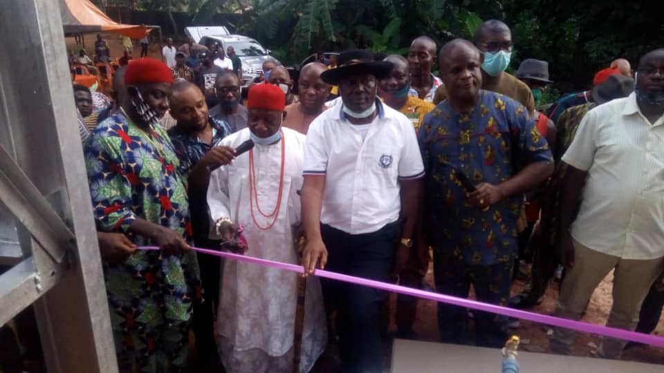 Anambra  Lawmaker Ibida  Donates Water Borehole Facilities To Ezira Village Nimo, Akpu Village, Abagana Njikoka Council Area