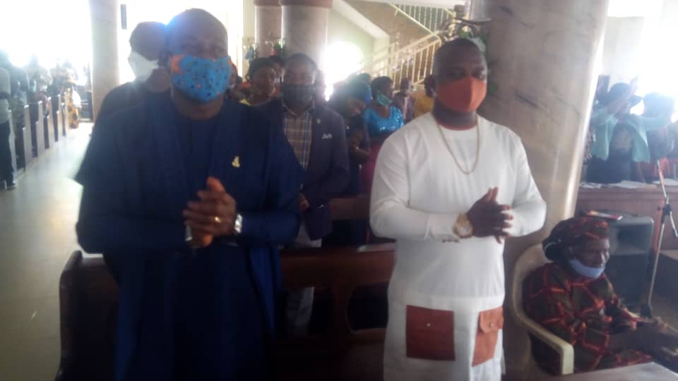 Anambra Lawmaker Okoye Goes To Church Thanksgiving Mass To Mark First Anniversary At State Assembly