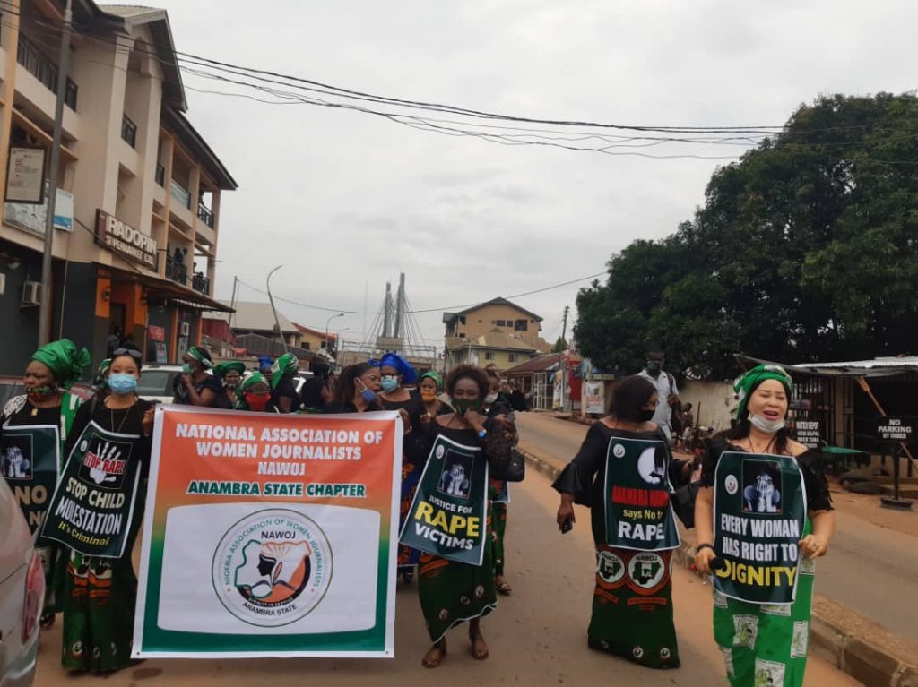 NCWS, NAWOJ, Others Embark On Peaceful Protest Against Rape In Awka