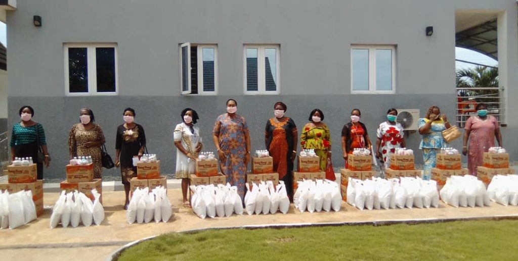 Wife Of Nnewi North TC Chairman  Mrs Orizu Distributes Palliative Materials To 10 Political Wards Of Council Area