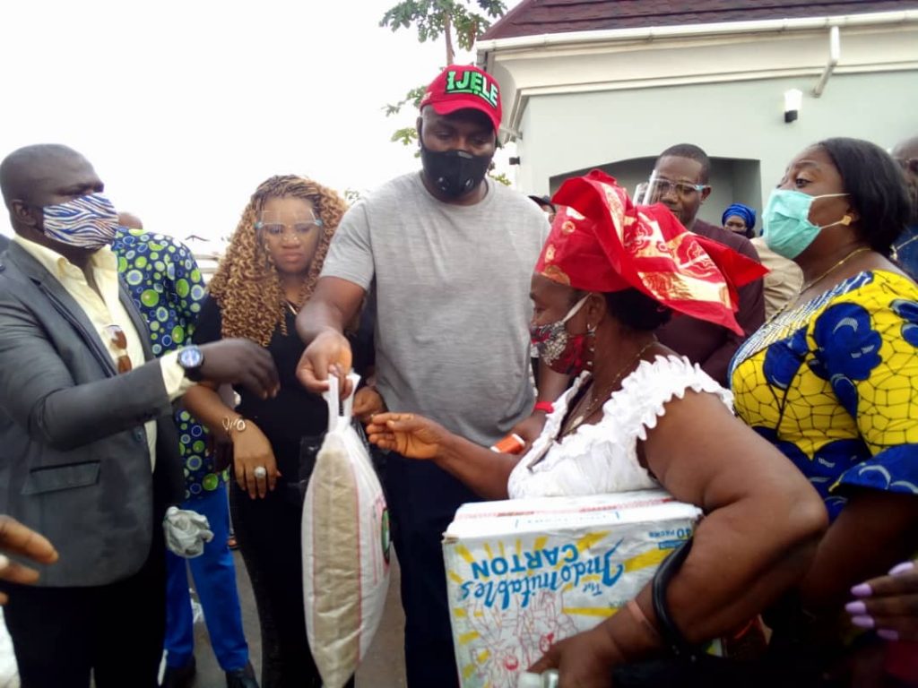 Anambra Lawmaker Emeneka Celebrates 42nd  Birthday   With Vulnerable  Members Of Anambra  East Constituency And Others, Distributes Relief Materials