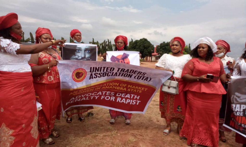 United Traders Association carries out peaceful demonstration against rape in Awka