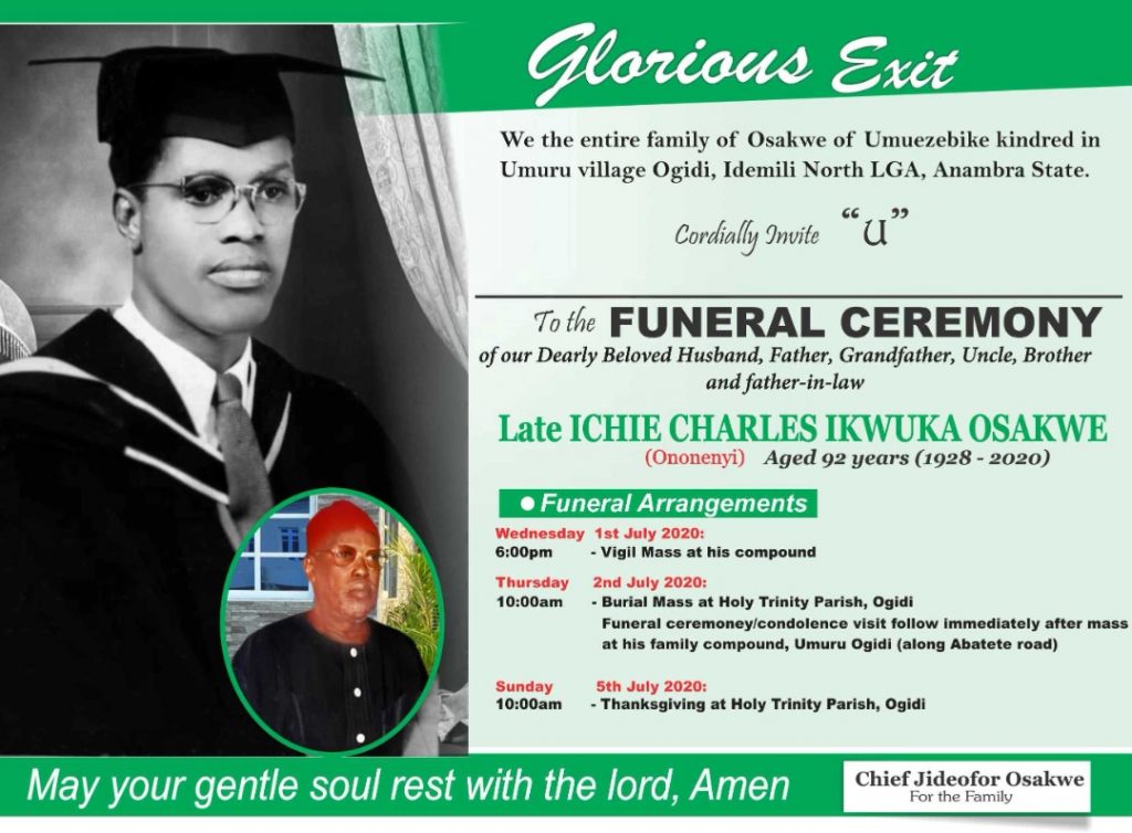 Commentary: Life And Times Of Ichie Charles Ikwuka Osakwe