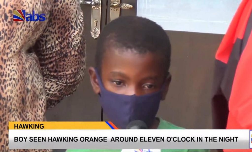 Boy 9, Seen In Awka Hawking Oranges Late At Night Says His Mum Makes Him Do It