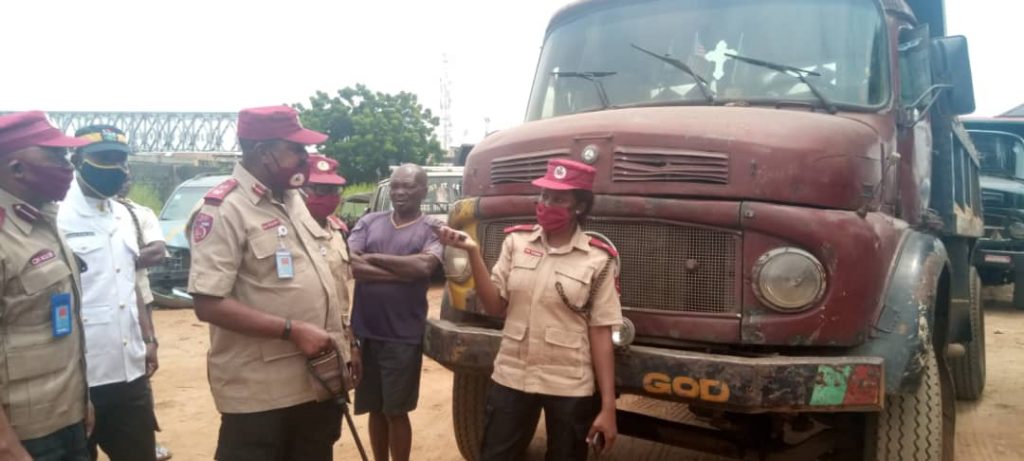 FRSC Impounds More Than 10 Tippers, Articulated Vehicles In Onitsha