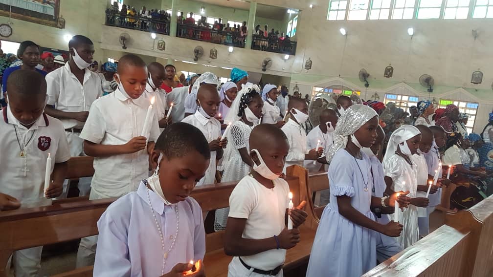 21 Catholic Faithful Receive First Holy Communion At St. Michael’s Catholic Church  Nanka, Orumba North Council Area