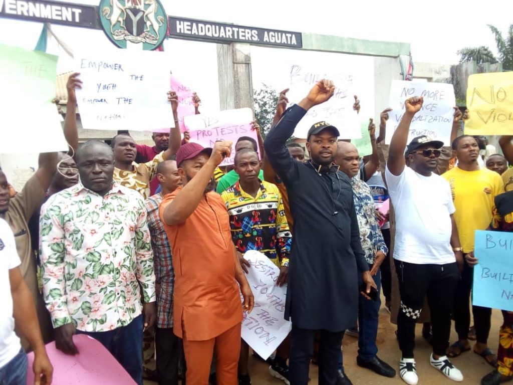 Aguata  Youths Join Peaceful Protest Against Violence