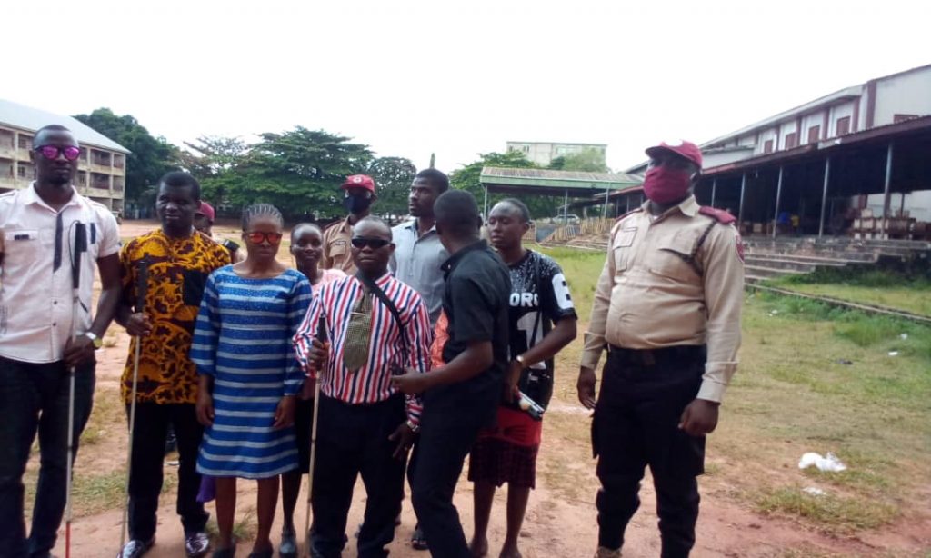 Anambra State Association Of The Blind Holds Road Show In Awka To Mark White Cane Awareness Day